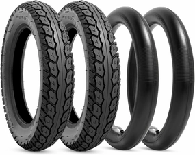 Heavy Duty 12.5x2.25 (12-1/2 x2-1/4) Tire & Inner Tube Set with Angled Valve Stem for Electric Scooters Razor Pocket Mod, Currie, Schwinn, GT, IZIP, eZip 2 Sets