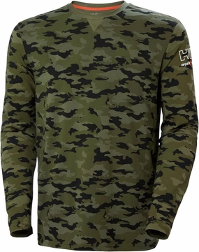 Helly-Hansen Workwear Kensington Men’s Long Sleeve Shirts Made from Durable Lightweight Rib-Knit 92% Cotton Blend