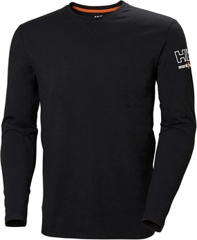 Helly-Hansen Workwear Kensington Men’s Long Sleeve Shirts Made from Durable Lightweight Rib-Knit 92% Cotton Blend