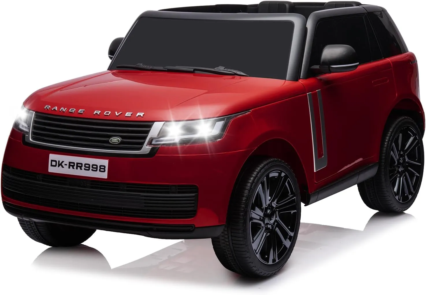 Hetoy 24V 2-Seater Licensed Land Rover Ride On Car Toy w/Parent Remote Control, 3 Speeds, Wireless Music, MP3 Player, Electric Car for Kids,Wine Red