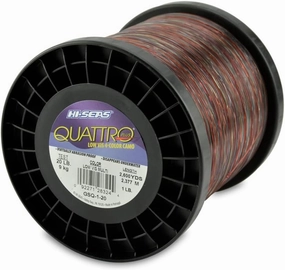 HI-SEAS Quattro Monofilament Fishing Line - Low-vis 4 Color Camo, Strong & Durable Performance Saltwater Main Line