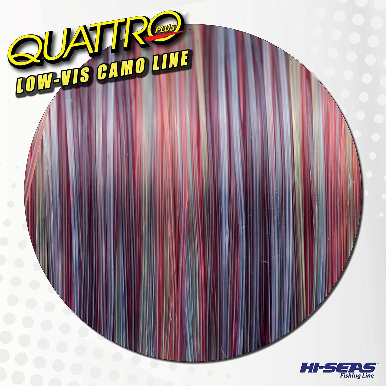 HI-SEAS Quattro Monofilament Fishing Line - Low-vis 4 Color Camo, Strong & Durable Performance Saltwater Main Line