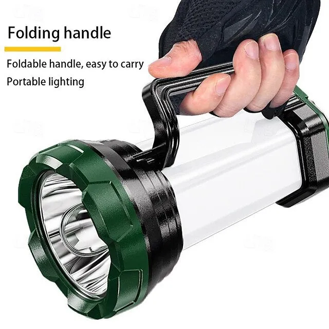 High Bright LED Camping Light Waterproof Portable Searchlight Emergency Charging Camping Light Outdoor Fishing Waterproof Patrol Searchlight