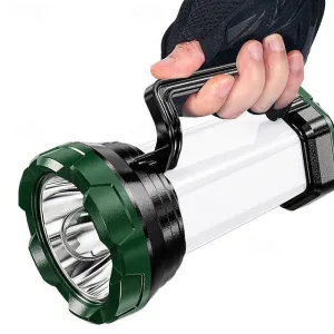 High Bright LED Camping Light Waterproof Portable Searchlight Emergency Charging Camping Light Outdoor Fishing Waterproof Patrol Searchlight