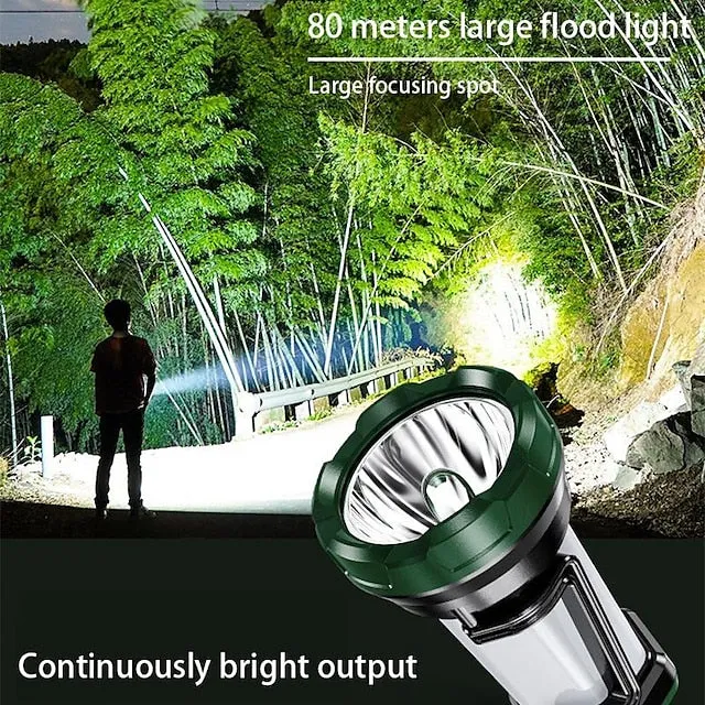 High Bright LED Camping Light Waterproof Portable Searchlight Emergency Charging Camping Light Outdoor Fishing Waterproof Patrol Searchlight