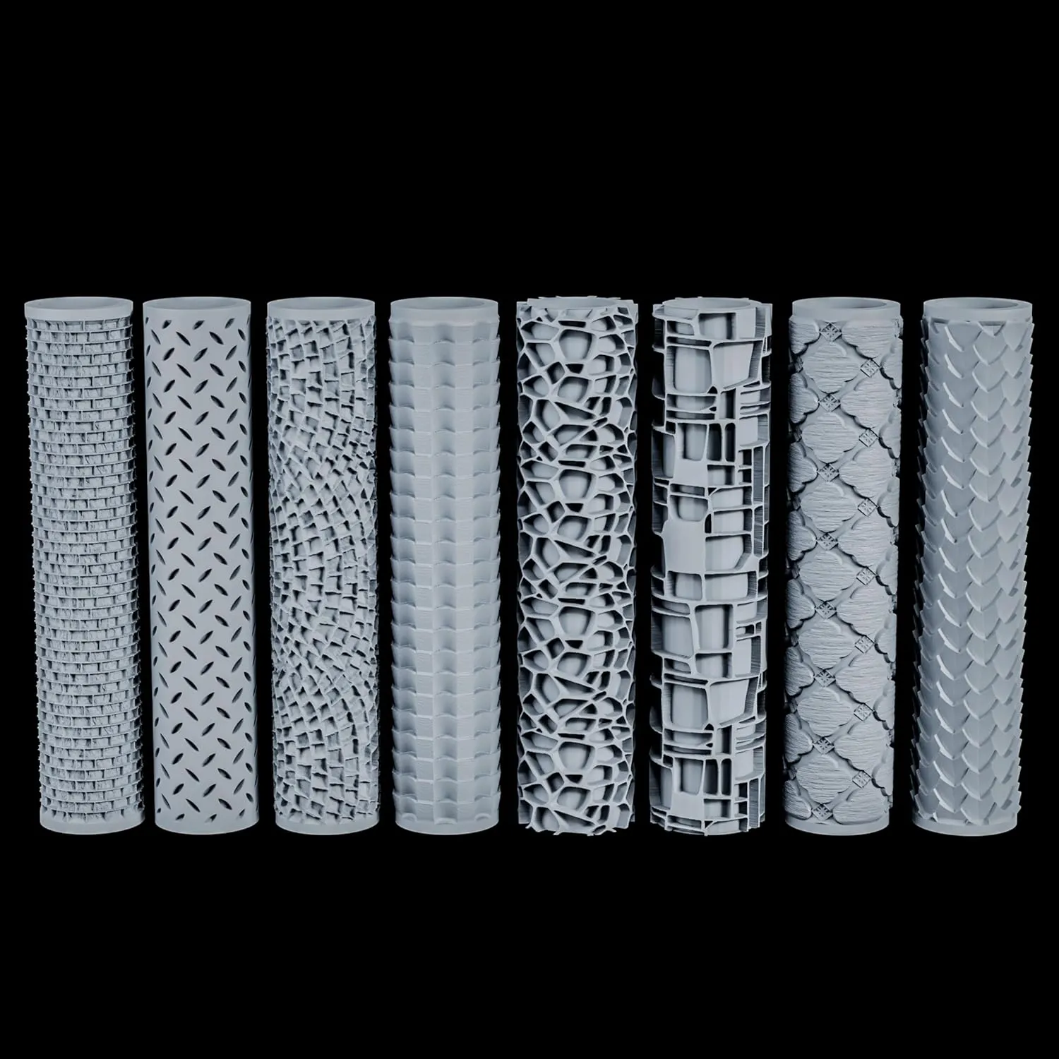 High Detail Texture Roller - Perfect for Clay, Foam, and Polymer Clay Modeling, Tabletop Game Terrain Building, and Role-Playing Games S411-H Shingle Roof