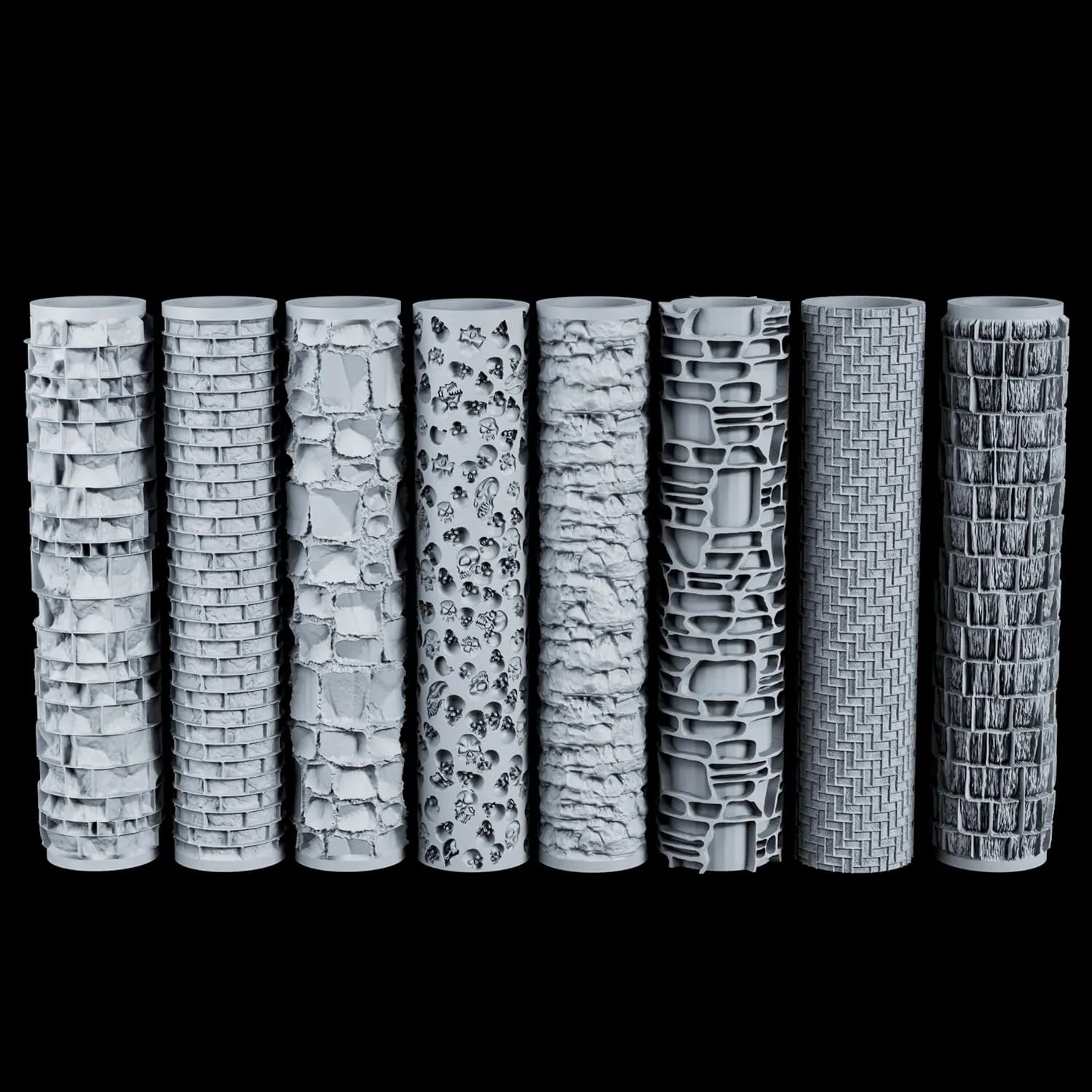 High Detail Texture Roller - Perfect for Clay, Foam, and Polymer Clay Modeling, Tabletop Game Terrain Building, and Role-Playing Games S411-H Shingle Roof