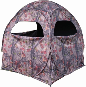HME Products Spring Steel Lightweight Durable Portable Hunting Pop-Up Ground Blind- Easy Setup & Takedown