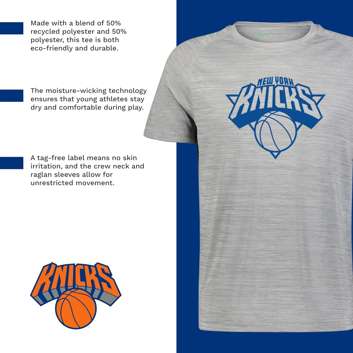 Holloway Boys NBA Pro Tee-Youth Basketball T-Shirt, Team Fan Gear, Comfortable and Durable, Perfect for Game Days