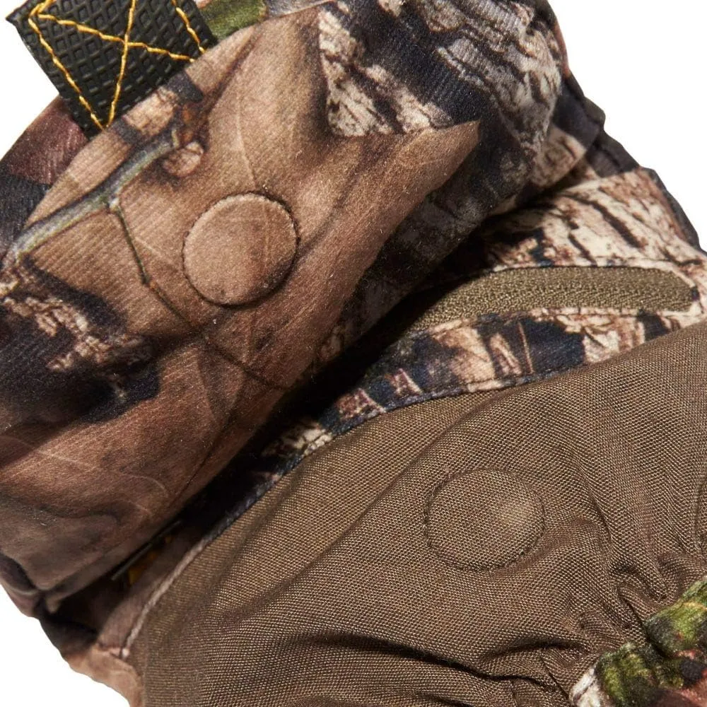 HOT SHOT Men’s Camo Huntsman Pop-Top Mittens – Outdoor Hunting Camouflage