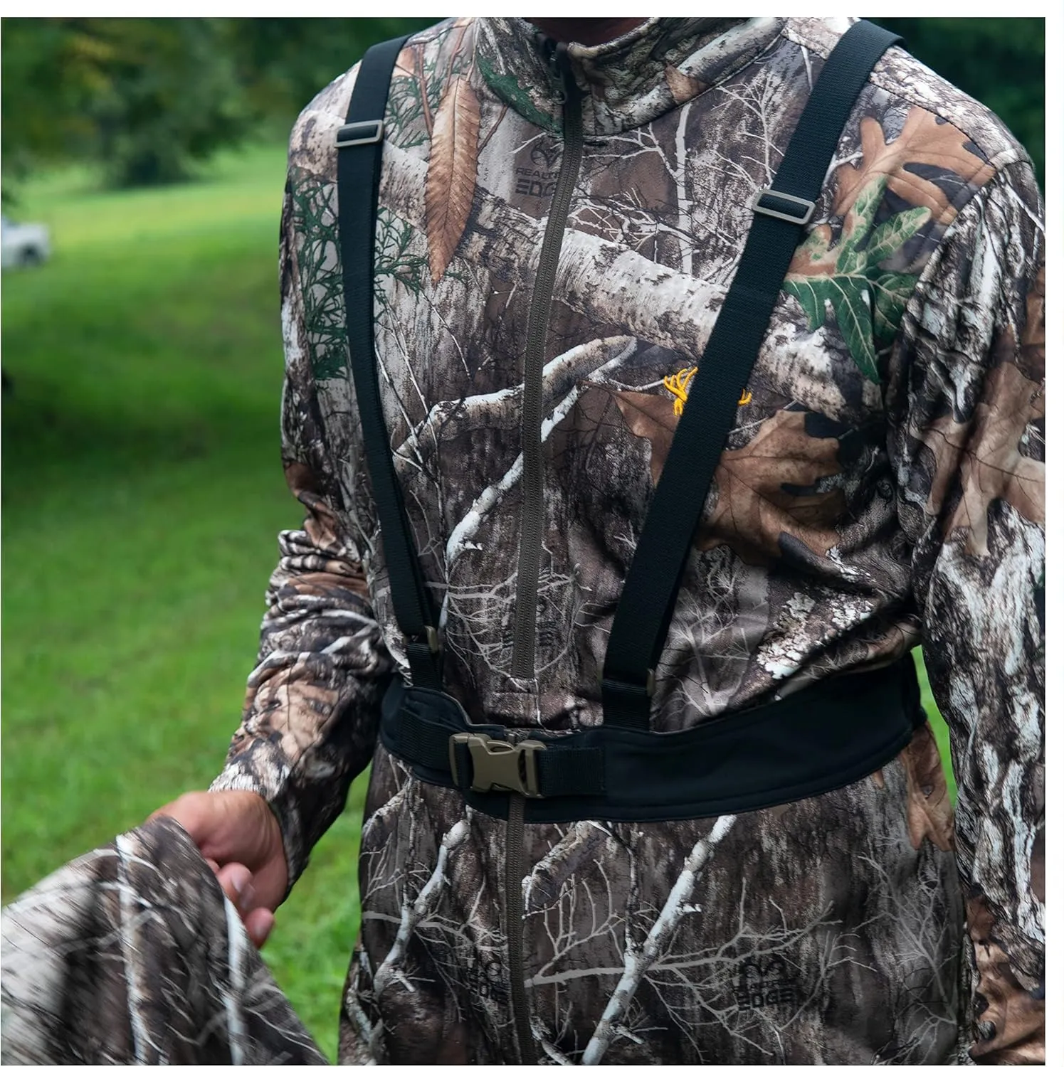 HOT SHOT Men’s Camo Zip Performance Shirt, Midweight Durable Quarter Zip Pullover, Warm Hunting Clothes for Fishing, Camping