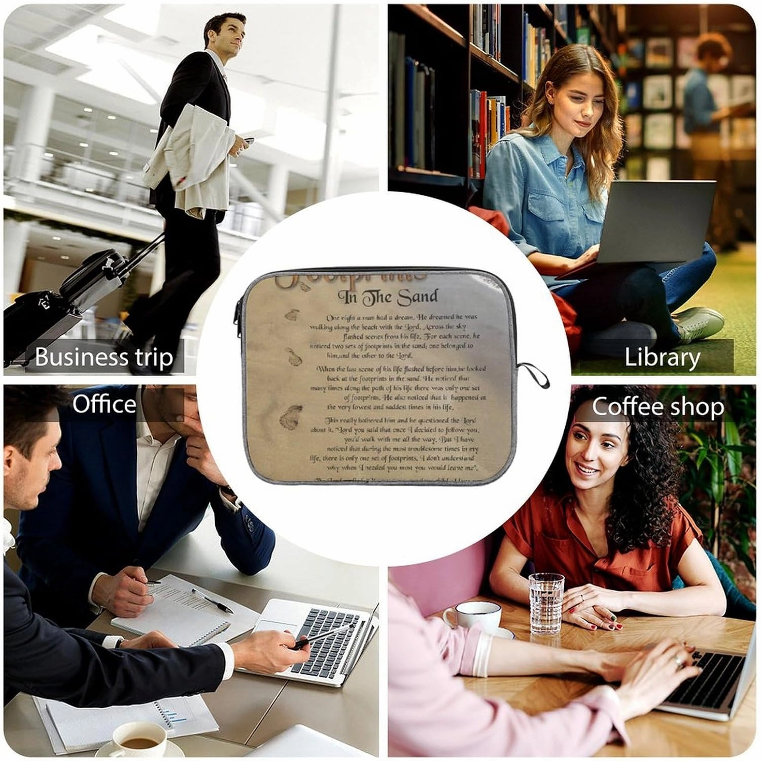 Hot Dog Snowflake Fabric Laptop Cover Is Smooth Durable And Has A Large Capacity