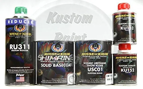 House of Kolor S2-25 Jet Black SHIMRIN2 Base and Clear Quart KIT