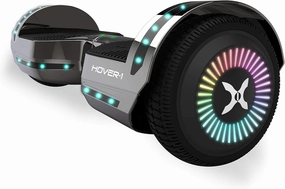 Hover-1 Chrome Electric Hoverboard | 6MPH Top Speed, 6 Mile Range, 4.5HR Full-Charge, Built-In Bluetooth Speaker, Rider Modes: Beginner to Expert
