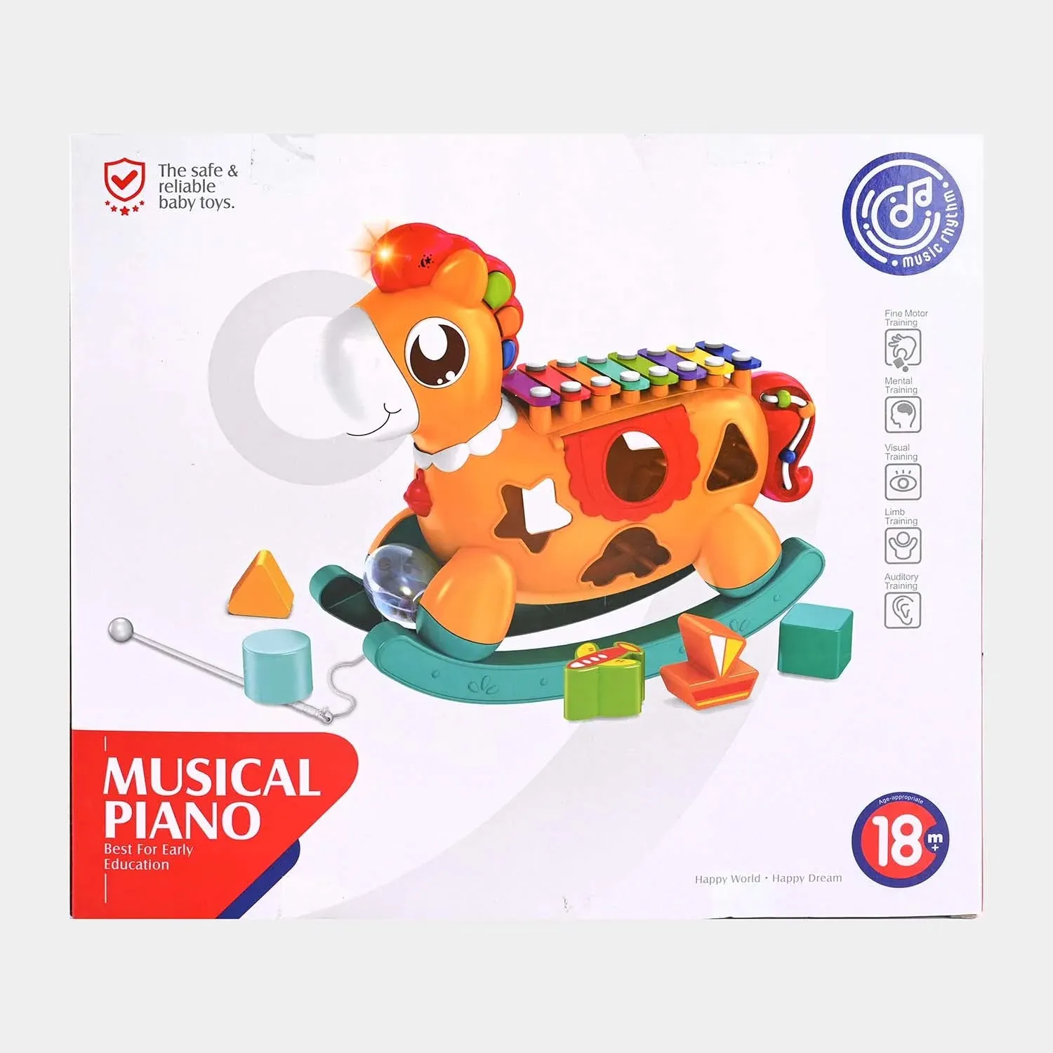 Huanger Shape Recognition Musical Toy - Multi Color