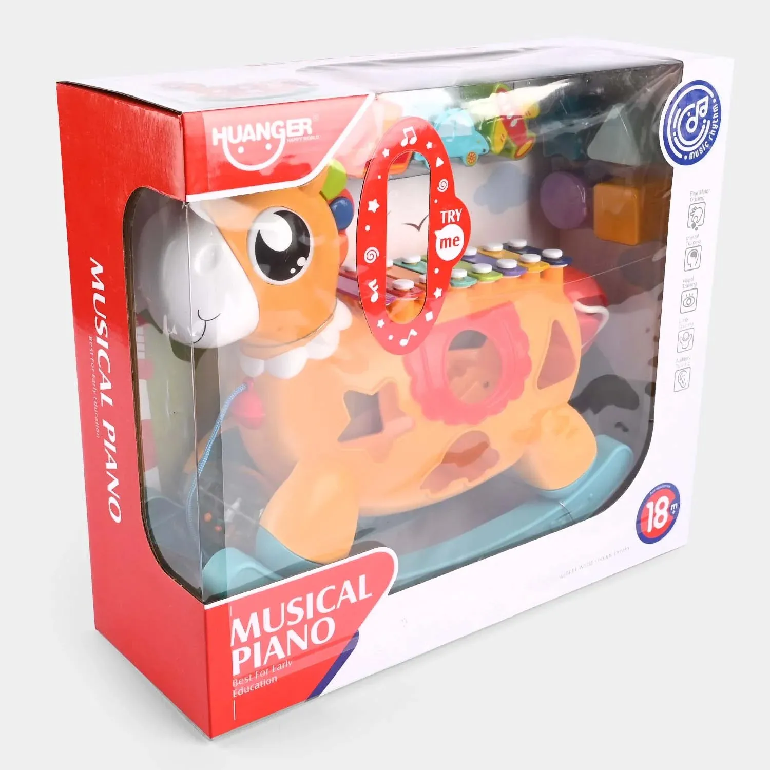 Huanger Shape Recognition Musical Toy - Multi Color