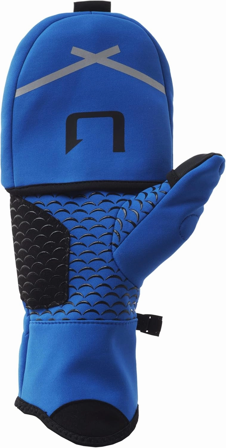 HUK Unisex-Adult Windproof Softshell Flip Mitt | Pull Back Fishing Gloves