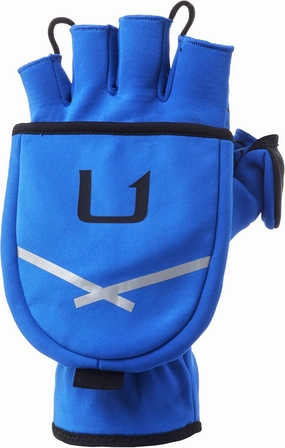 HUK Unisex-Adult Windproof Softshell Flip Mitt | Pull Back Fishing Gloves