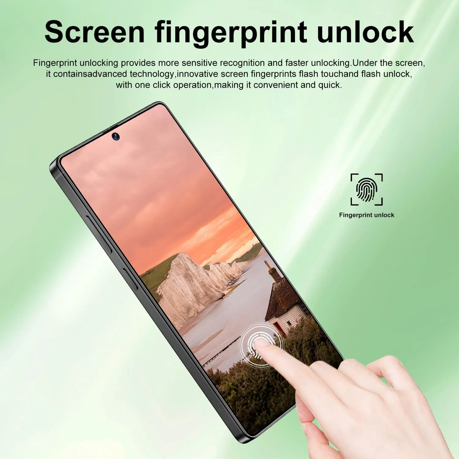 Huness I25 Ultra Unlocked Phone,Built in Pen The Phone,Cell Phone Battery 7000mAh 6.99" HD Screen,Android 14 8 256GB Smartphone,Dual SIM/5G/Face ID/Fingerprint Lock/GPS (Black)