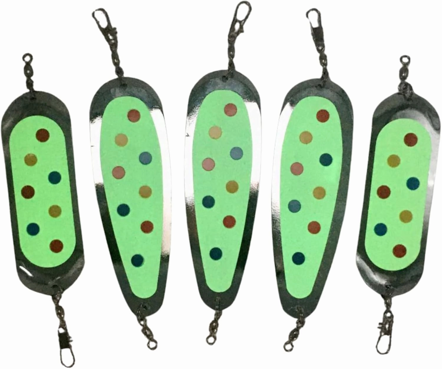 Hyperglow Teardrop Flashers for Kokanee & Salmon Fishing - Reflective Chrome Finish - Multiple Sizes & Colors - Durable Metal Construction - Enhanced Visibility Lure