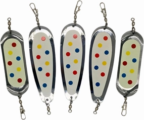 Hyperglow Teardrop Flashers for Kokanee & Salmon Fishing - Reflective Chrome Finish - Multiple Sizes & Colors - Durable Metal Construction - Enhanced Visibility Lure