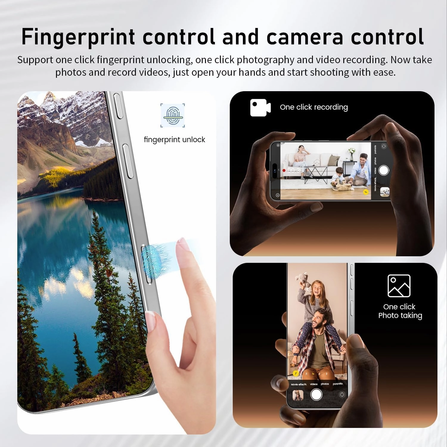 I16 ProMAX 12 512GB Smartphone Unlocked Cell Phone,6.99" HD Screen Unlocked Phones,Battery 7000mAh Android 13,Face ID/Fingerprint Button unlock/Photos/5G/Dual SIM/GPS (White, 12 512)