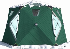 ice Fishing Tent ice Fishing shelter Insulated 6-8 Person Outdoor Warm and Anti-Cold Ice Fishing Tent with Ice Fishing Mat(Color:1)