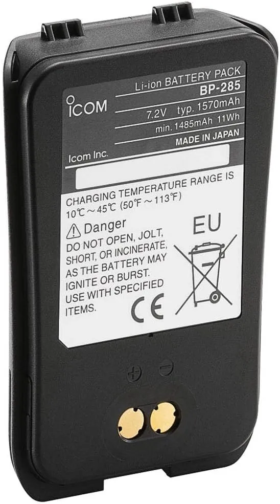 Icom BP285 Li-ion 7.2V 1570mAh Battery f/M93D
