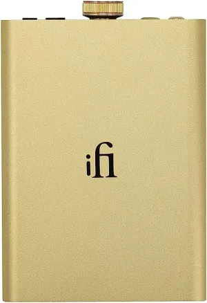 iFi Hip-dac2 Gold Edition - Portable Balanced DAC Headphone Amplifier for Android, iPhone with USB Input Only/Outputs: 3.5mm Unbalanced / 4.4mm Balanced – MQA Decoder