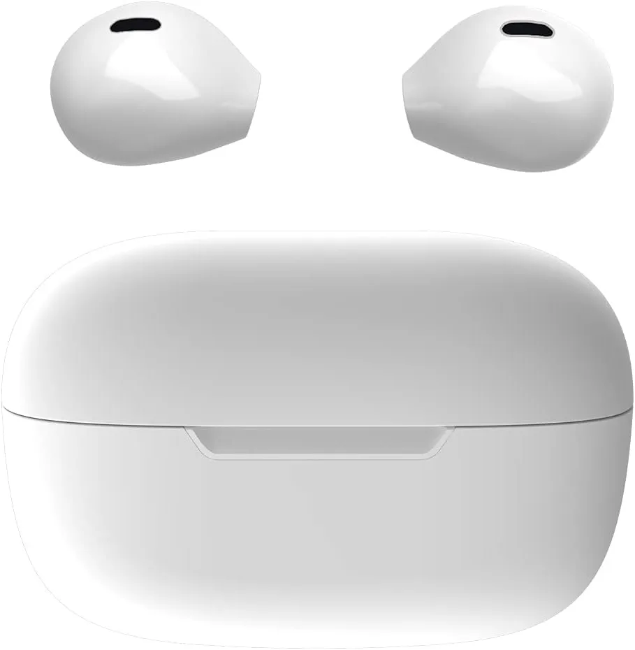 Invisible Wireless Earbuds Bluetooth Mini Size, Semi-in-Ear Ear Buds for Small Ear Canals, Clear Sound for Work, Home, Music, Audiobooks and Podcasts