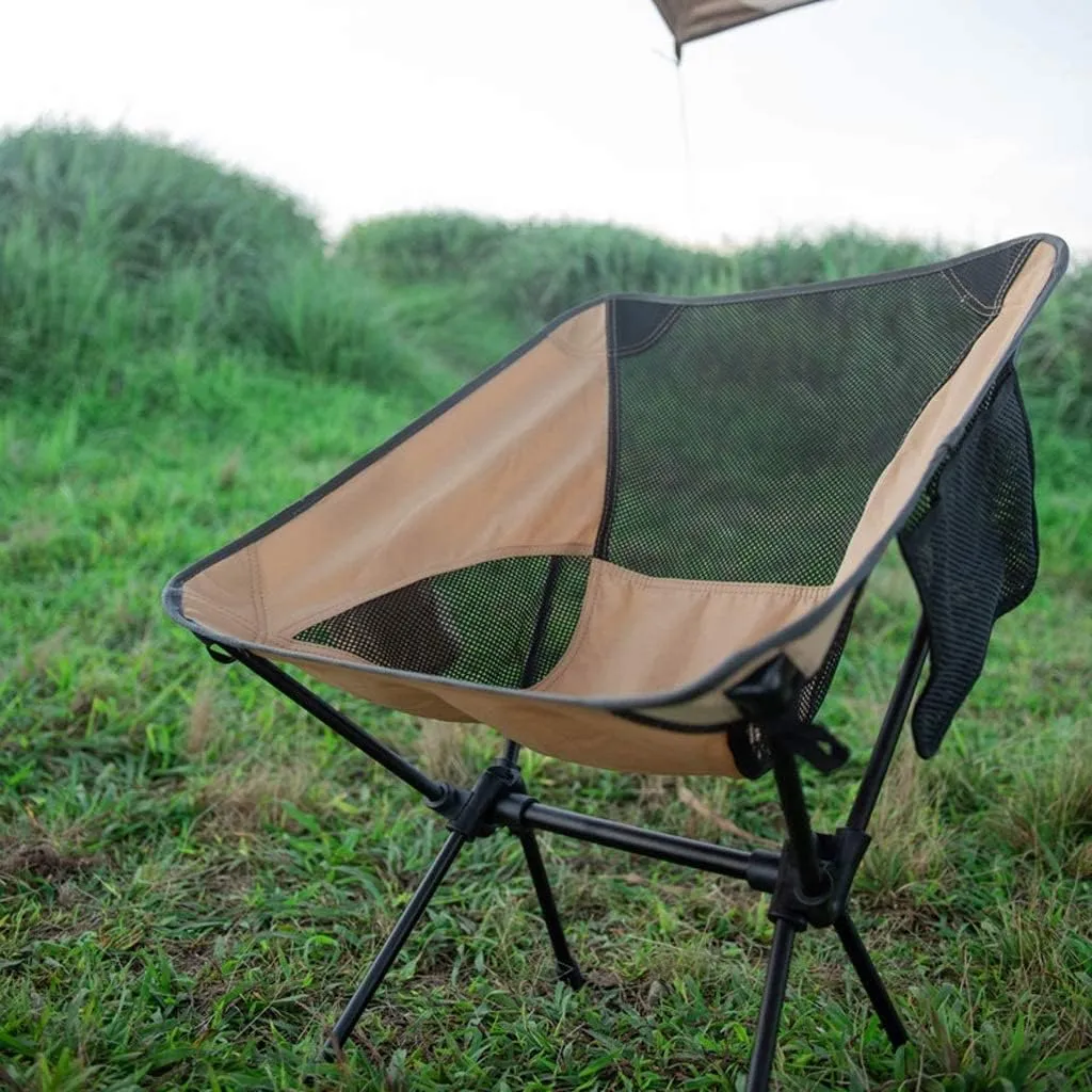 IRYZE Outdoor Chair Folding Camping Chair Portable Outdoor Folding Chair Ultralight Folding Camping Chair Extended Fishing Beach Chair Travel Hiking Picnic Camping Chair Foldable Chair (Color : A)
