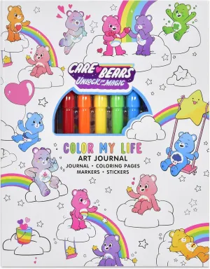iscream Care Bears Color My Life Art Journal Kit with Sticker Sheet, Coloring Pages and Markers