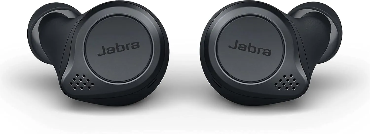 Jabra Elite Active 75t True Wireless Earbuds with Wireless Charging Enabled Case, Gray (Renewed)