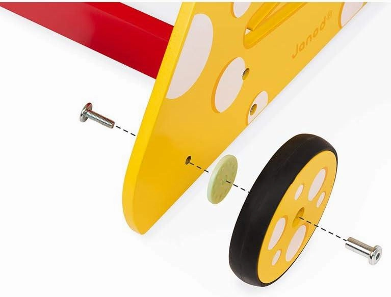 Janod Children Wooden Activity Baby Walker - Kitty Cat