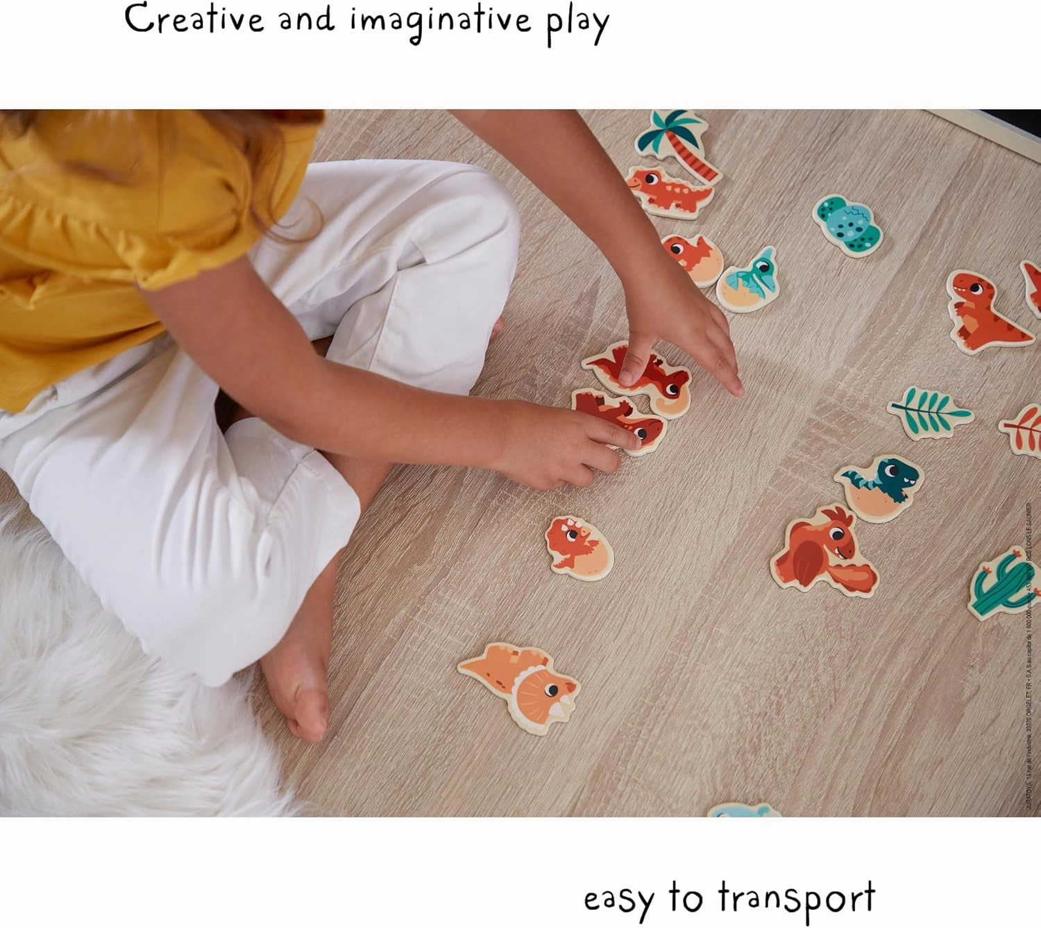 Janod Wooden Magnets - Imagination and Creativity Sets (Dinosaurs)