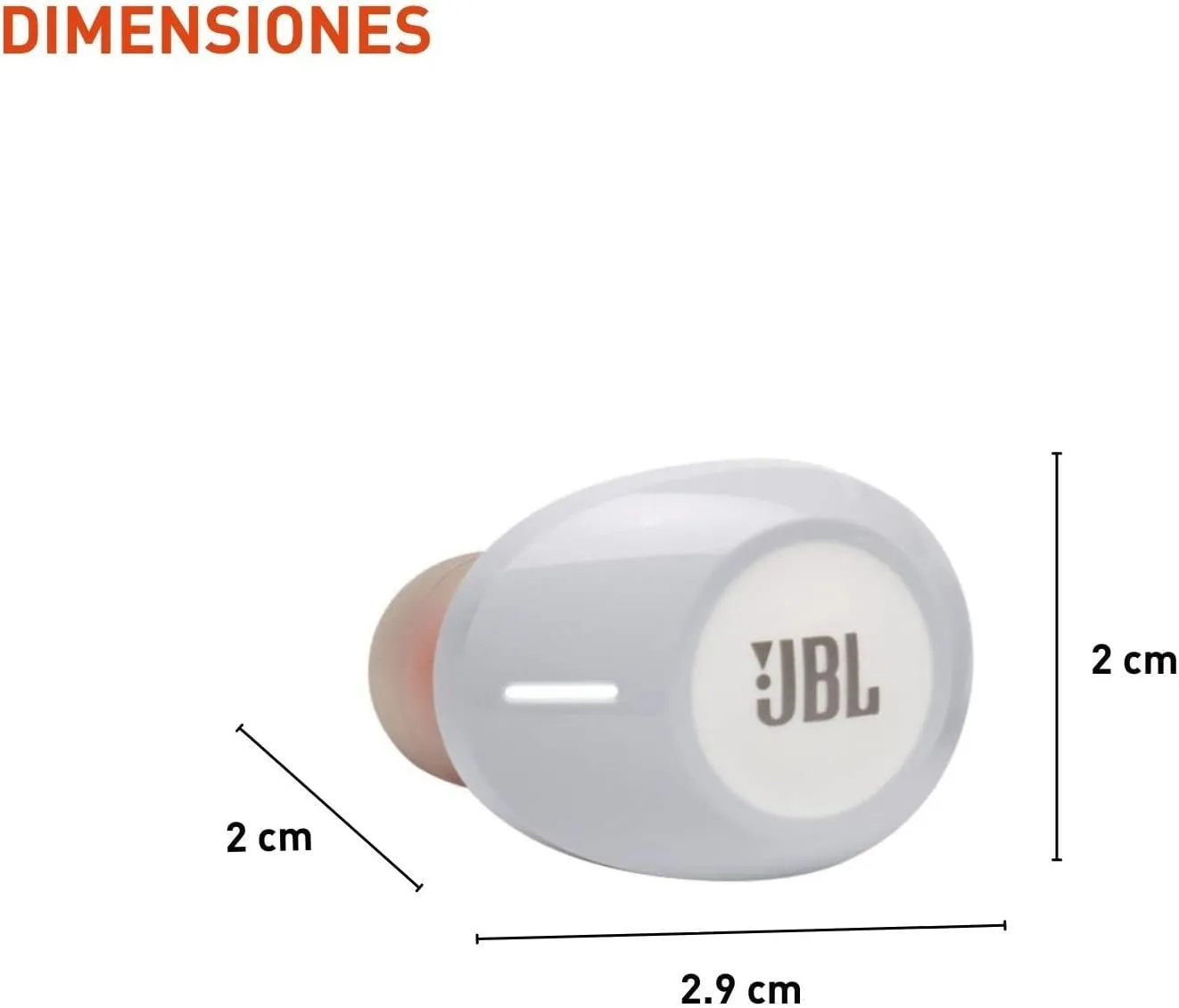 JBL Tune 125TWS True Wireless In-Ear Headphones - Pure Bass Sound, 32H Battery, Bluetooth, Fast Pair, Comfortable, Wireless Calls, Music, Native Voice Assistant (White)