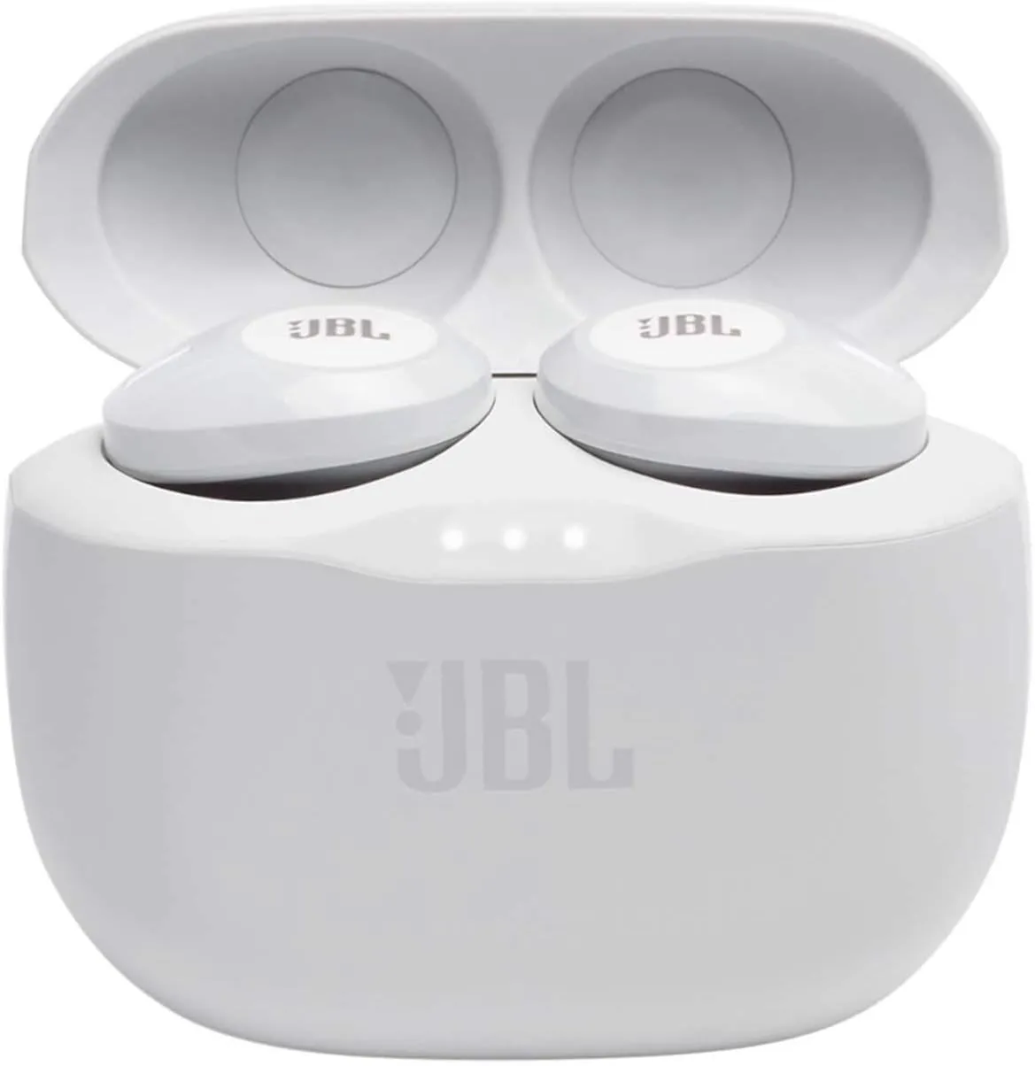 JBL Tune 125TWS True Wireless In-Ear Headphones - Pure Bass Sound, 32H Battery, Bluetooth, Fast Pair, Comfortable, Wireless Calls, Music, Native Voice Assistant (White)