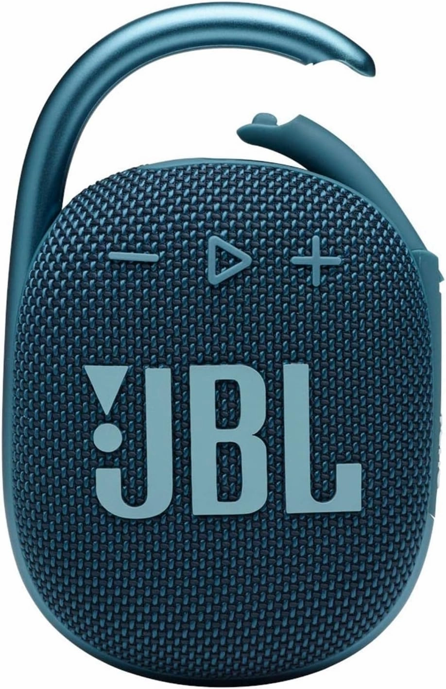JBL Clip 4: Portable Speaker with Bluetooth, Built-in Battery, Waterproof and Dustproof Feature - Blue New (Renewed)