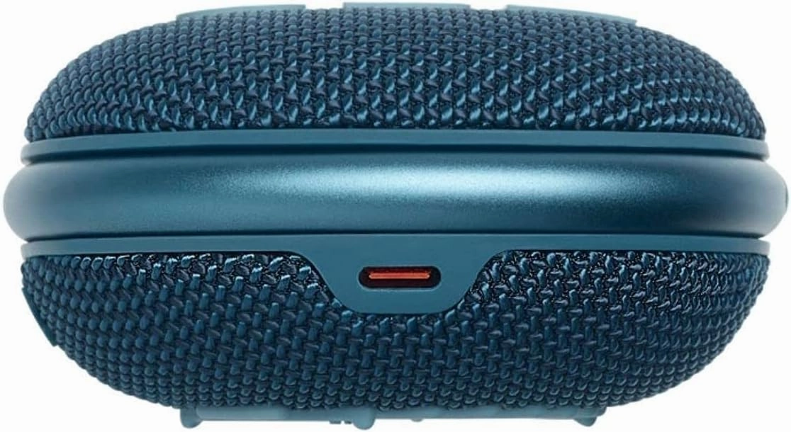 JBL Clip 4: Portable Speaker with Bluetooth, Built-in Battery, Waterproof and Dustproof Feature - Blue New (Renewed)
