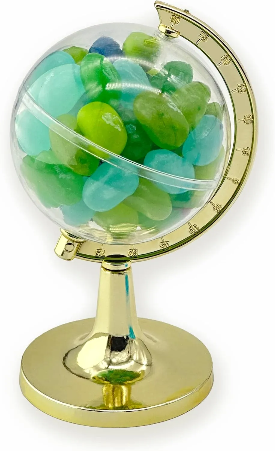 JC HUMMINGBIRD 24 Pieces Fillable Mini Gold Globe Party Favors (Assembly Required)