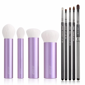 Jessup Lip Brush Set Professional T325 Bundled with Face Kabuki Makeup Brushes Set T517