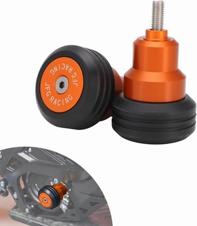 JFG RACING Frame Slider for Surron Light Bee,CNC Crash Protector Pads for Electric Dirt Bike Sur Ron Light Bee X and S/X160/X260-Orange