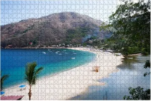 Jigsaw Puzzles 1000 Pieces for Adults Kids - Yelapa Fishing Village Puerto Vallarta Mexico Large Puzzles Pieces Fit Together Educational Intellectual Fun Game