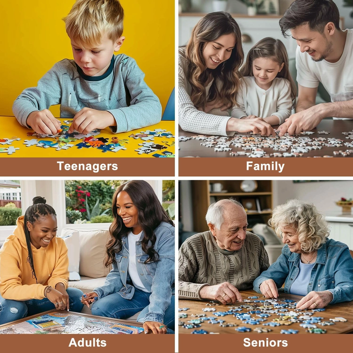 Jigsaw Puzzles 500 Pieces for Adult Atlantic Ocean Shore Sandy Hook View to NYC Reflex Puzzle Game for Family Wooden Puzzle Toy Educational Games Puzzles for Home Decor