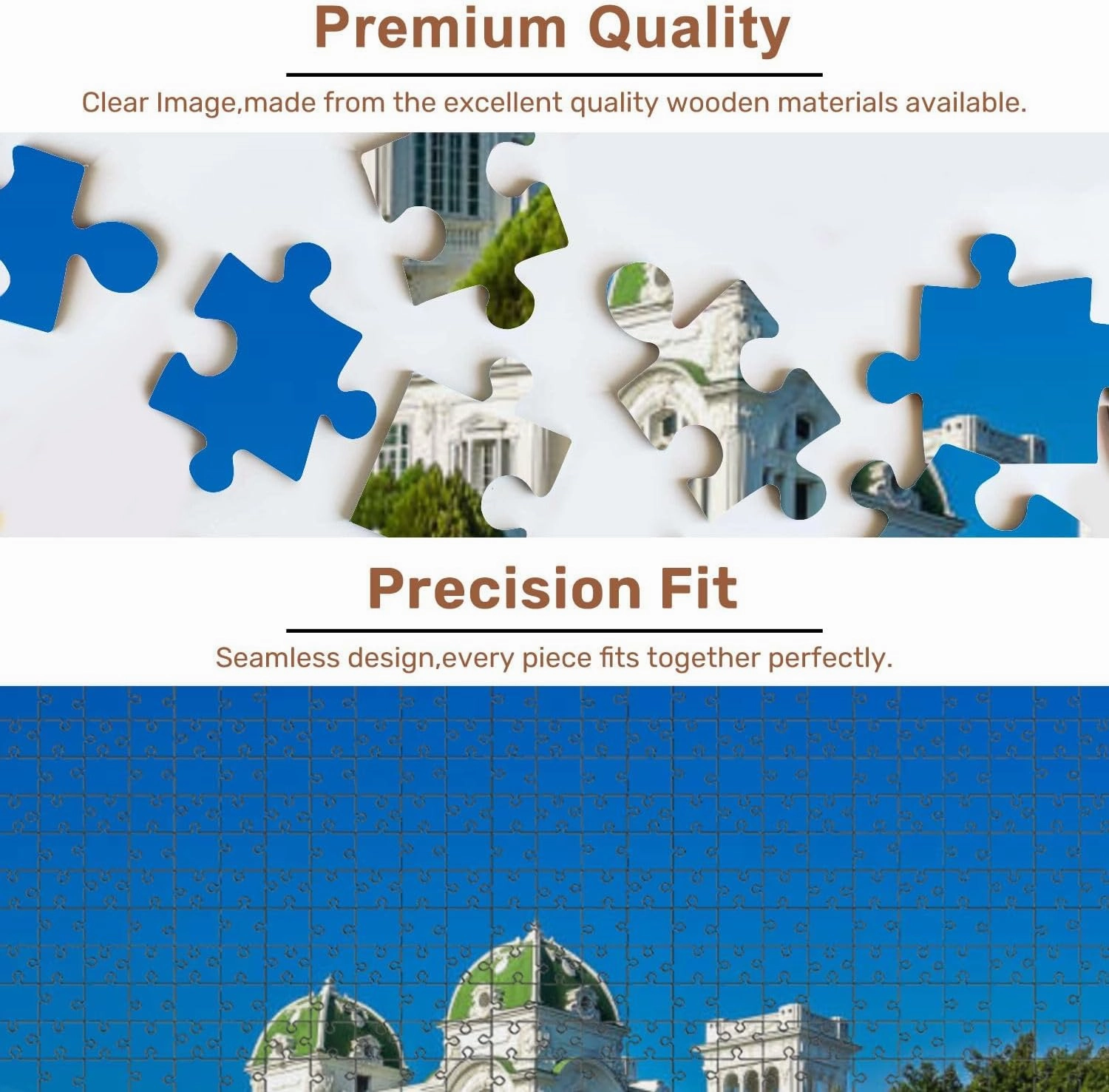 Jigsaw Puzzles 500 Pieces for Adult Cienfuegos Yacht Club Building Punta Gorda Cienfuegos Cuba Puzzle Game for Family Wooden Puzzle Toy Educational Games Puzzles for Home Decor