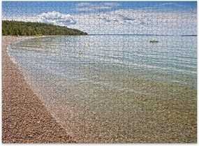 Jigsaw Puzzles 500 Pieces for Adult Mackinac Island Puzzle Game for Family Wooden Puzzle Toy Educational Games Puzzles for Home Decor