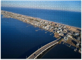 Jigsaw Puzzles 500 Pieces for Adult Mantoloking Bridge View Mantoloking NJ Puzzle Game for Family Wooden Puzzle Toy Educational Games Puzzles for Home Decor