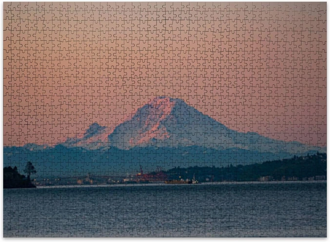 Jigsaw Puzzles 500 Pieces for Adult Mount Rainier from Discovery Park Puzzle Game for Family Wooden Puzzle Toy Educational Games Puzzles for Home Decor