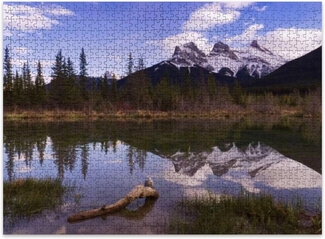 Jigsaw Puzzles 500 Pieces for Adult Three Sisters Canmore Canada Puzzle Game for Family Wooden Puzzle Toy Educational Games Puzzles for Home Decor