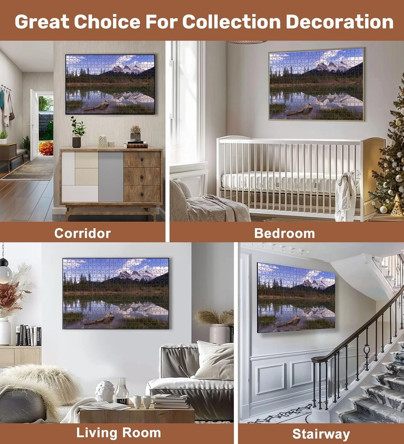 Jigsaw Puzzles 500 Pieces for Adult Three Sisters Canmore Canada Puzzle Game for Family Wooden Puzzle Toy Educational Games Puzzles for Home Decor